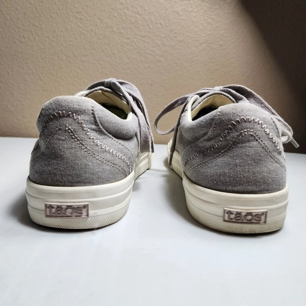 Taos Plim Soul Womens |8.5| Gray Wash Canvas Comfort Sneakers